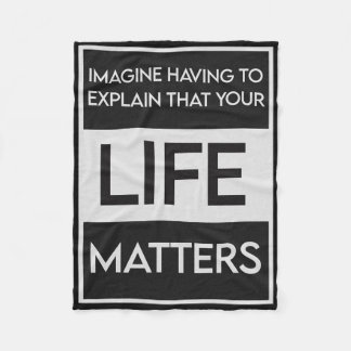 Black Lives Problem Blm Resist - Engage In The Det Fleece Blanket