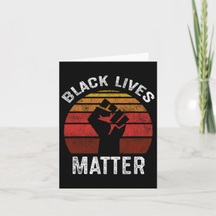 Black Lives Problem Blm Retro Men Women Kids Card