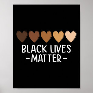 Black Lives Problem Heart Shirt - Melanin African Poster