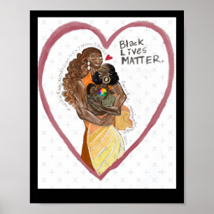 Black Lives Redemptor Fanart Jordan Ifueko Sticker Poster