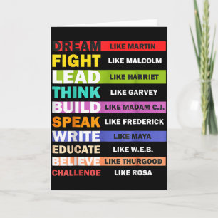 Black Lives S Black Leaders Black History Month  Card