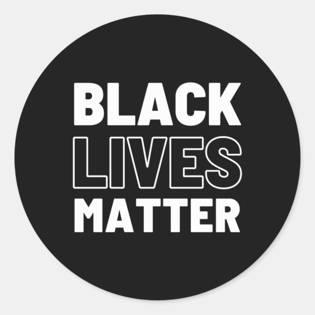 Black Lives Sticker11  Classic Round Sticker (Front)