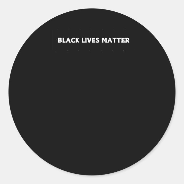 Black Lives Sticker5  Classic Round Sticker (Front)