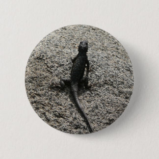 Black Lizard 6 Cm Round Badge