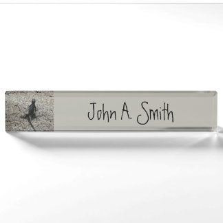 Black Lizard Nameplate