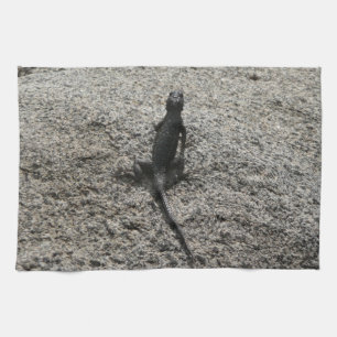 Black Lizard Tea Towel