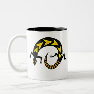 Black Lizard Two-toned Ceramic Mug