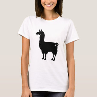 Black Llama Ladies Slouchy T-Shirt