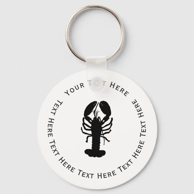 Black Lobster Key Ring (Front)