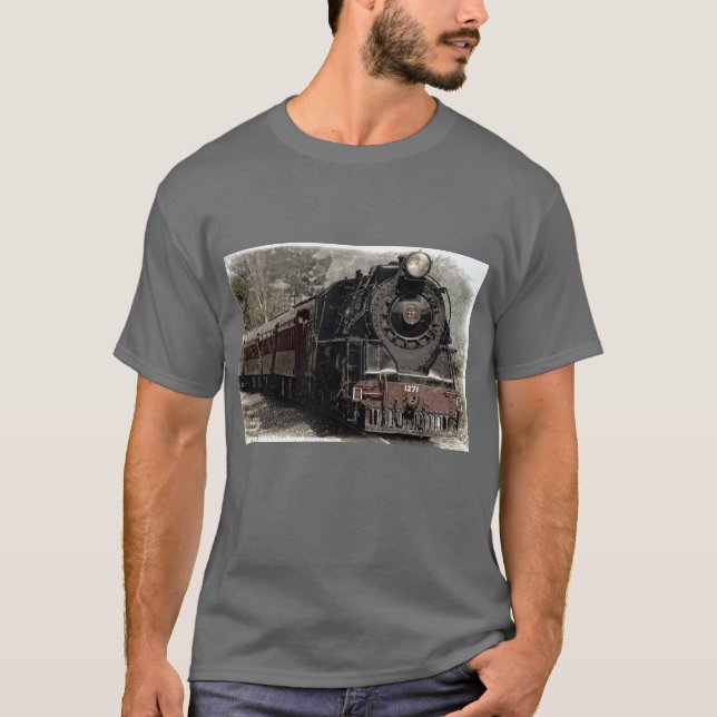 Black  Locomotive Train Shirt (Front)