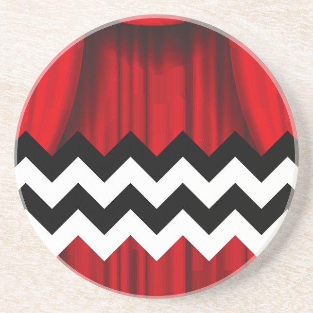 black lodge chevron coaster (Front)