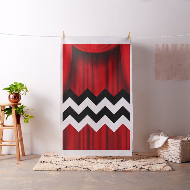 black lodge chevron fabric (In Situ)