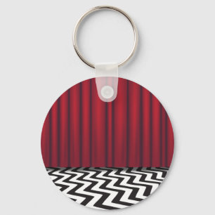 Black Lodge Red Room Key Ring