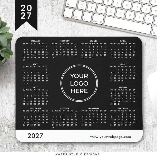 Black Logo 2027 Calendar Mouse Pad (Creator Uploaded)