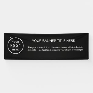 Black Logo   Business Modern Professional 8'  Banner