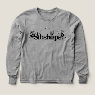 Black Logo Kids Long sleeve Tee