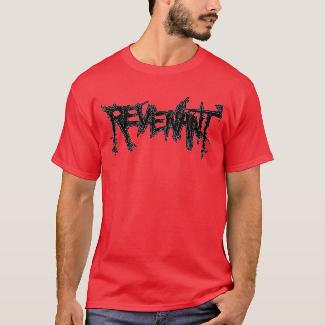 BLACK LOGO ON RED SHIRT (Front)