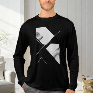 Black Long Sleeve T-Shirt – Trendy Men's Fashion Tri-Blend Shirt
