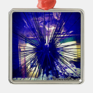 Black Longspine Urchin Metal Tree Decoration