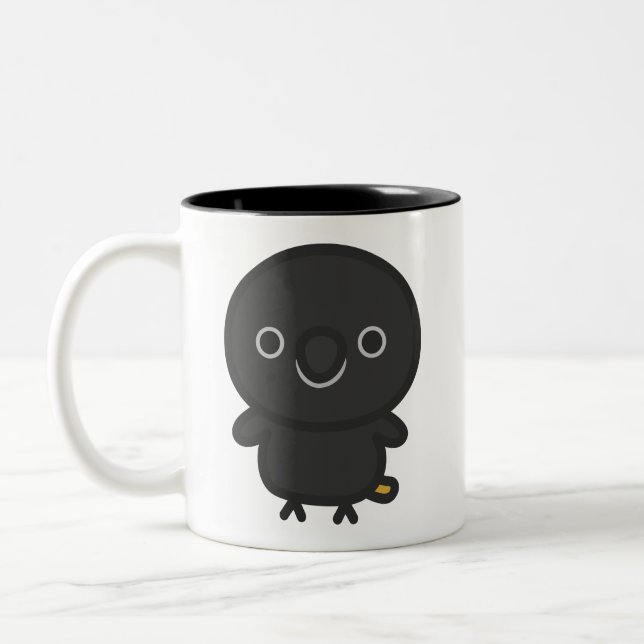 Black Lory Two-Tone Coffee Mug (Left)
