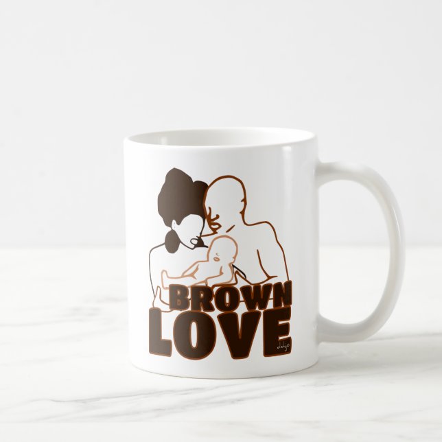Black Love Brown Love Coffee Mug (Right)