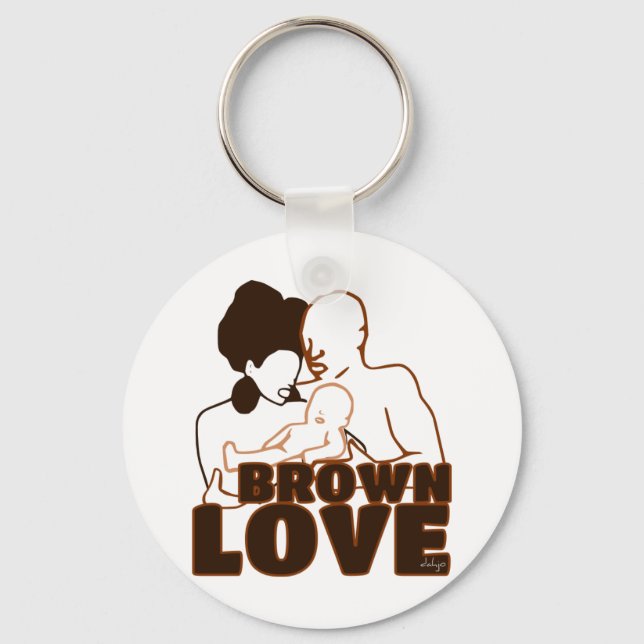 Black Love Brown Love Key Ring (Front)