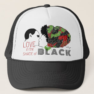 BLACK LOVE in GREEN & RED Trucker Hat