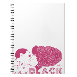 BLACK LOVE in PINK Spiral Notebook