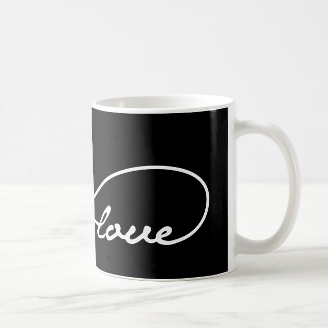 Black Love Infinity Mug (Right)