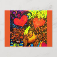 Black Love Poster Postcard