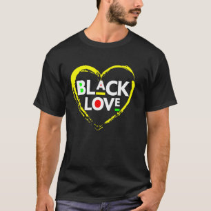 Black love Valentines Day & Black history month br T-Shirt