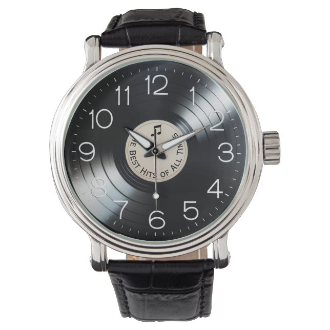 Black LP Vinyl Record Album Watch (Front)