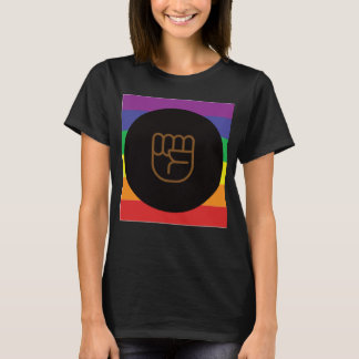 Black LQBTQIA+ Love Wins Rainbow Love Wins Resist  T-Shirt