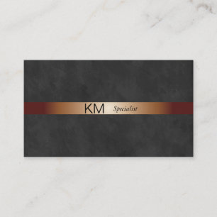Black Lux   Gradient Strike through Business Card