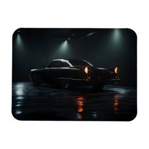 Black luxury car magnet