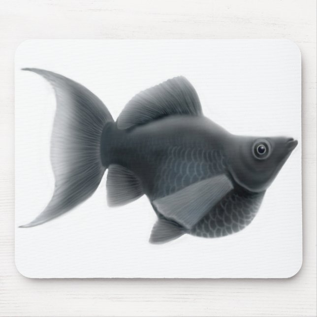 Black Lyretail Molly Mousepad (Front)