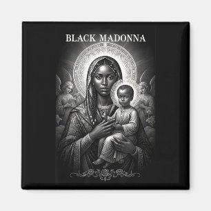 Black Madonna Black Mother And Child Christian Bla Magnet