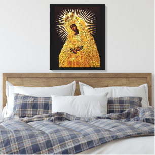 Black Madonna in Prayer ...   Canvas Print