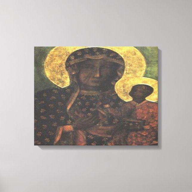 Black Madonna of breznichar Canvas Print (Front)