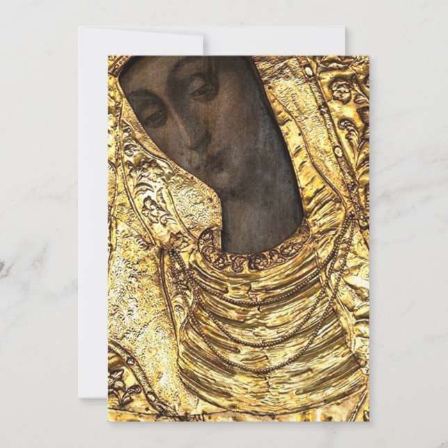 Black Madonna Poland Our Lady of Grace Of The Gate Invitation (Front)