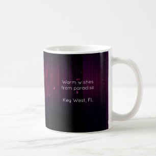 Black Magenta Christmas Santa Typography Design Coffee Mug