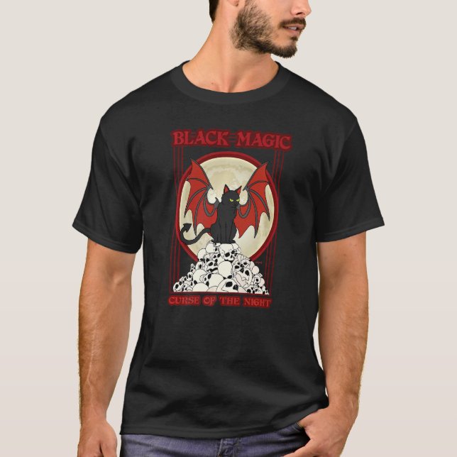 Black Magic  Curse Of The Night T-Shirt (Front)