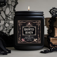 Black Magic Gothic Candle Label | Custom Halloween