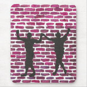 Black Magic Hollyhock by Yeshaya Dank Wood Wall Ar Mouse Pad