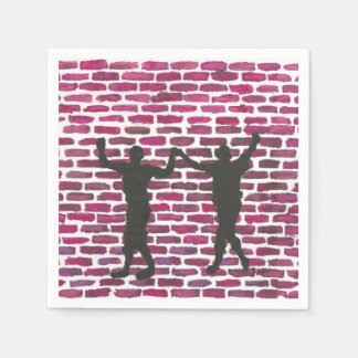 Black Magic Hollyhock by Yeshaya Dank Wood Wall Ar Napkin