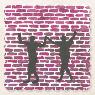 Black Magic Hollyhock by Yeshaya Dank Wood Wall Ar Paper Coaster