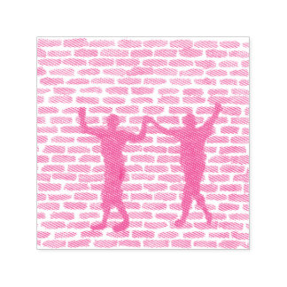 Black Magic Hollyhock by Yeshaya Dank Wood Wall Ar Self-inking Stamp