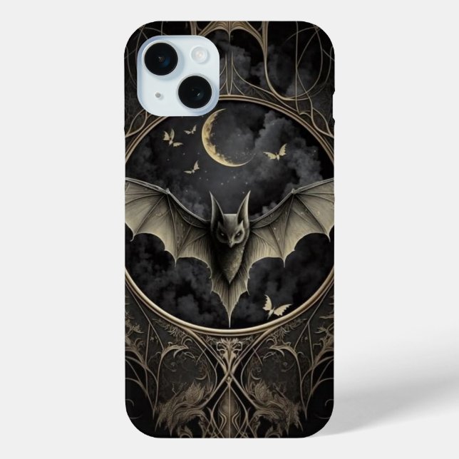 Black Magic Spooky Bat Case-Mate iPhone Case (Back)