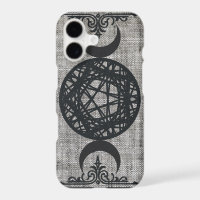 Black Magic Triple Moon Pentagram Vintage Wiccan