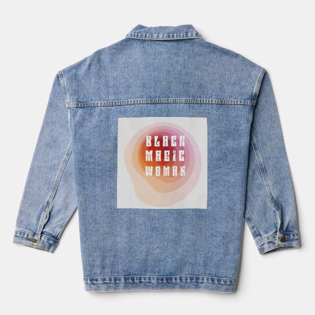 Black Magic Woman Denim Jacket (Back)